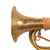 Original WWII Imperial Japanese Army Brass Bugle with Red Cord & Mouthpiece