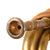 Original WWII Imperial Japanese Army Brass Bugle with Red Cord & Mouthpiece