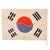 Original U.S. Korean War Era Printed South Korean Large Size Taegukgi Flag with Tie Strings - 32 x 45”