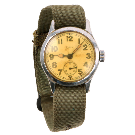 Original U.S. WWII Ordnance Department Officer Grade 17-Jewel Wrist Watch by Elgin