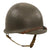Original WWII U.S. Named Navy Late War Painted Rear Seam Swivel Bale McCord M1 Helmet Complete with Depot-Repaired Riveted Chinstrap & Firestone Liner