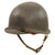 Original WWII U.S. Named Navy Late War Painted Rear Seam Swivel Bale McCord M1 Helmet Complete with Depot-Repaired Riveted Chinstrap & Firestone Liner