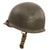 Original WWII U.S. Named Navy Late War Painted Rear Seam Swivel Bale McCord M1 Helmet Complete with Depot-Repaired Riveted Chinstrap & Firestone Liner