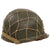 Original U.S. WWII Schlueter Rear-Seam Swivel-Bale M1 Helmet with Firestone Liner and Period Helmet Net