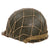 Original U.S. WWII Schlueter Rear-Seam Swivel-Bale M1 Helmet with Firestone Liner and Period Helmet Net