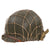 Original U.S. WWII Schlueter Rear-Seam Swivel-Bale M1 Helmet with Firestone Liner and Period Helmet Net