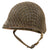 Original U.S. WWII Early McCord Fixed-Bale Front-Seam M1 Helmet with Rare Hawley Paper Liner and Original Helmet Net
