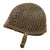 Original U.S. WWII Early McCord Fixed-Bale Front-Seam M1 Helmet with Rare Hawley Paper Liner and Original Helmet Net