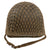 Original U.S. WWII Early McCord Fixed-Bale Front-Seam M1 Helmet with Rare Hawley Paper Liner and Original Helmet Net