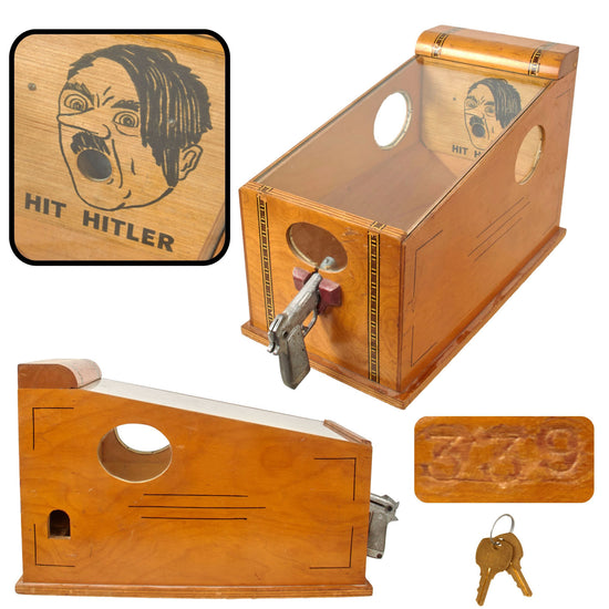 Original U.S. WWII Homefront “Hit AH” Penny Shooting Trade Simulator Target Practice Carnival Game