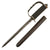 Original U.S. WWII First Pattern OSS Drop Knife with Scabbard made from Springfield Trapdoor Bayonet