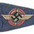 Original German Pre-WWII Rare DLV Air Sports Association Car Pennant Flag - 5 1/8" x 11 3/4" - Deutschen Luftsport-Verbandes