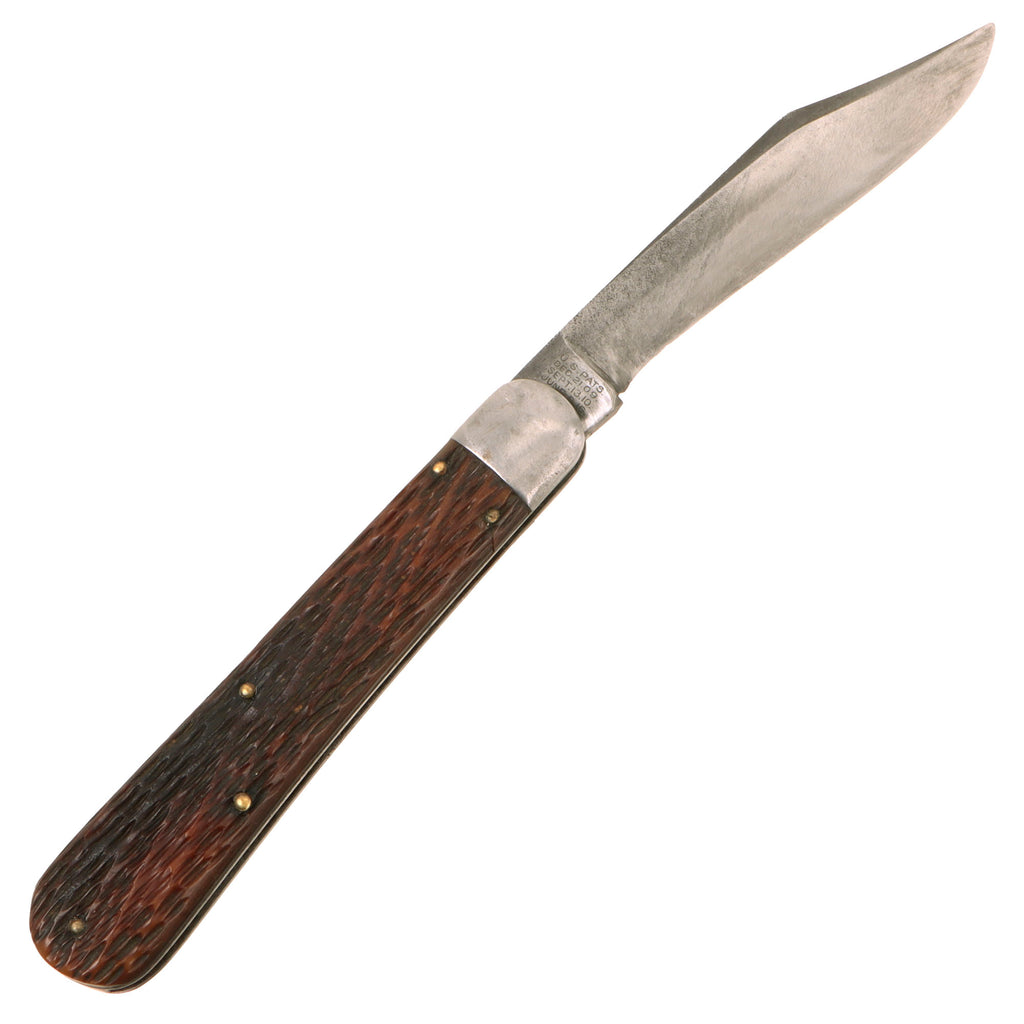 Original U.S. WWII Airborne Schrade M2 No.3 Knife with "Jigged Bone" Handle