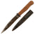 Original German WWII Wood Handle Nahkampfmesser Trench Fighting Knife with Steel Boot Scabbard