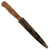 Original German WWII Wood Handle Nahkampfmesser Trench Fighting Knife with Steel Boot Scabbard