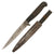 Original German WWI “1914 FELDZUG 1915” Stamped Trench Fighting Knife with Ribbed Grips & Original Rolled Steel Scabbard
