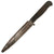 Original German WWI “1914 FELDZUG 1915” Stamped Trench Fighting Knife with Ribbed Grips & Original Rolled Steel Scabbard