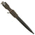 Original German WWII Heer Army Single Etched Long 98k Dress Bayonet with Scabbard and Black Leather Frog Original Items
