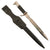 Original German WWII Heer Army Single Etched Long 98k Dress Bayonet with Scabbard and Black Leather Frog
