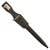 Original German WWII Heer Army Single Etched Long 98k Dress Bayonet with Scabbard and Black Leather Frog