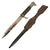 Original German WWII Heer Single Etched Short 98k Dress Bayonet by Carl Eickhorn with Scabbard and Brown Leather Frog Original Items