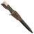Original German WWII Heer Single Etched Short 98k Dress Bayonet by Carl Eickhorn with Scabbard and Brown Leather Frog Original Items