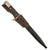 Original German WWII Luftwaffe Single Etched 98k Short Dress Bayonet by Ernst Pack & Söhne with Scabbard and Frog