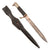 Original German WWII Heer Army Single Etched 98k Dress Bayonet by Carl Eickhorn with Shortened Blade, Scabbard and Patent Leather Frog