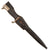 Original German WWII Heer Army Single Etched 98k Dress Bayonet by Carl Eickhorn with Shortened Blade, Scabbard and Patent Leather Frog