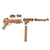 Original German WWII Battlefield "Dug Up" Relic MP 40 Inert Demilitarized Display Submachine Gun - Maschinenpistole 40 Original Items