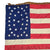 Original U.S. Civil War Handsewn Silk Regulation Size 34-Star Infantry National Regimental Colors Flag with Oil-Painted Stars - Needs Museum-Grade Framing - 73 x 77” Original Items