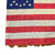 Original U.S. Civil War Handsewn Silk Regulation Size 34-Star Infantry National Regimental Colors Flag with Oil-Painted Stars - Needs Museum-Grade Framing - 73 x 77” Original Items