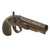 Original Irish “Walking Pistol” Large Bore .75 Caliber Percussion Converted Overcoat Pistol by Thomas Fowler of Dublin with County Cavan Marking, Circa 1800 Original Items