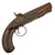 Original Irish “Walking Pistol” Large Bore .75 Caliber Percussion Converted Overcoat Pistol by Thomas Fowler of Dublin with County Cavan Marking, Circa 1800 Original Items