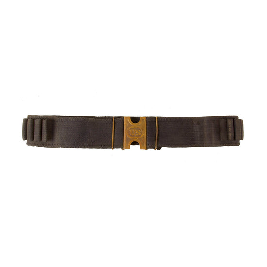 Original U.S. Indian Wars Era M1881 .45-70 Rifle Ammunition Belt with Early Cast Buckle & Stenciled Unit Marking