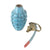 Original U.S. 1950s Korean War / Early Cold War Era M21 Mk 2-Type Practice “Pineapple” Hand Grenade with M205-Series Fuze - EXC