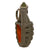 Original U.S. WWII Inert MkII Pineapple Grenade with Yellow Ring & Fuze Cutaway Visual Training Aid from Aberdeen Proving Grounds
