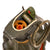Original U.S. WWII Inert MkII Pineapple Grenade with Yellow Ring & Fuze Cutaway Visual Training Aid from Aberdeen Proving Grounds