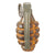 Original U.S. WWII Inert MkII Yellow Early “Fat Bottom” Variant Body High Explosive Pineapple Grenade with Loose M10A3 Fuze
