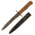 Original German WWII Luftwaffe Fallschirmjäger Fighting Knife with Boot Scabbard - Weimar Eagle 6 Marked