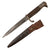 Original German WWI Private Purchase Dress Trench Fighting Knife with Scabbard by Carl Eickhorn