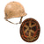 Original U.S. WWII Complete M1 McCord Swivel Bale Front Seam Helmet with Period Sand Camouflage & International Molded Plastics Liner