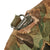 Original U.S. Korean War USMC Rear Seam Swivel Bale M1 Helmet with MSA Liner & Torn Blue Anchor USMC Cover With Stenciled Eagle, Globe and Anchor