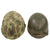Original U.S. WWII USMC Front Seam Swivel Bale M1 Helmet with Westinghouse Liner and 2nd Pattern USMC Camouflage “Frogskin” Cover with Hand-Painted EGA Original Items