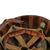 Original U.S. WWII USMC Front Seam Swivel Bale M1 Helmet with Westinghouse Liner and 2nd Pattern USMC Camouflage “Frogskin” Cover with Hand-Painted EGA Original Items