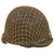 Original U.S. WWII M1 Schlueter Front Seam Swivel Bale Helmet with Helmet Net and Westinghouse Liner Original Items