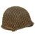 Original U.S. WWII M1 Schlueter Front Seam Swivel Bale Helmet with Helmet Net and Westinghouse Liner Original Items