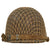 Original U.S. WWII M1 Schlueter Front Seam Swivel Bale Helmet with Helmet Net and Westinghouse Liner Original Items