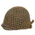 Original U.S. WWII M1 Schlueter Front Seam Swivel Bale Helmet with Helmet Net and Westinghouse Liner Original Items