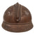 Original Belgian WWI Issue French Model 1915 Adrian Helmet with Lion Head Badge and Chinstrap - Reproduction Liner